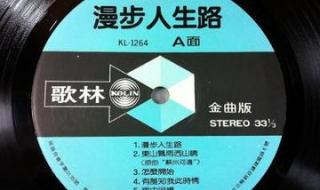 漫步人生路粤语发音
